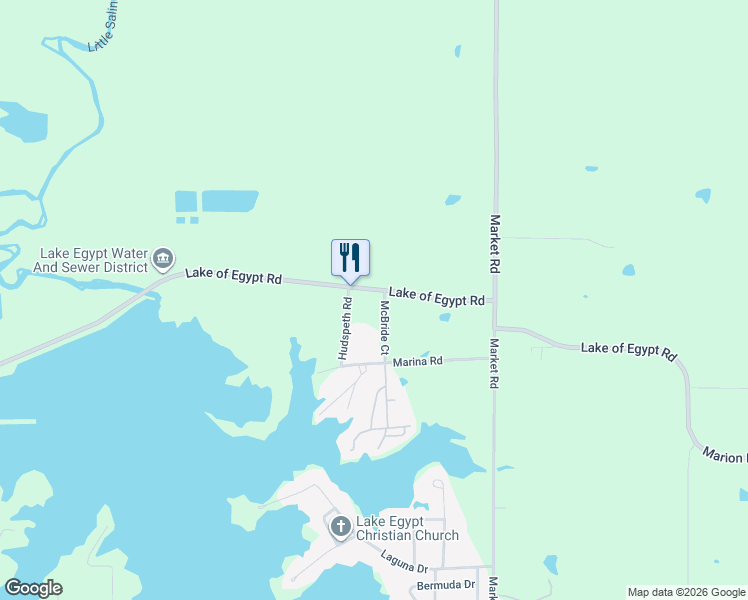 map of restaurants, bars, coffee shops, grocery stores, and more near 1807 McBride Court in Marion
