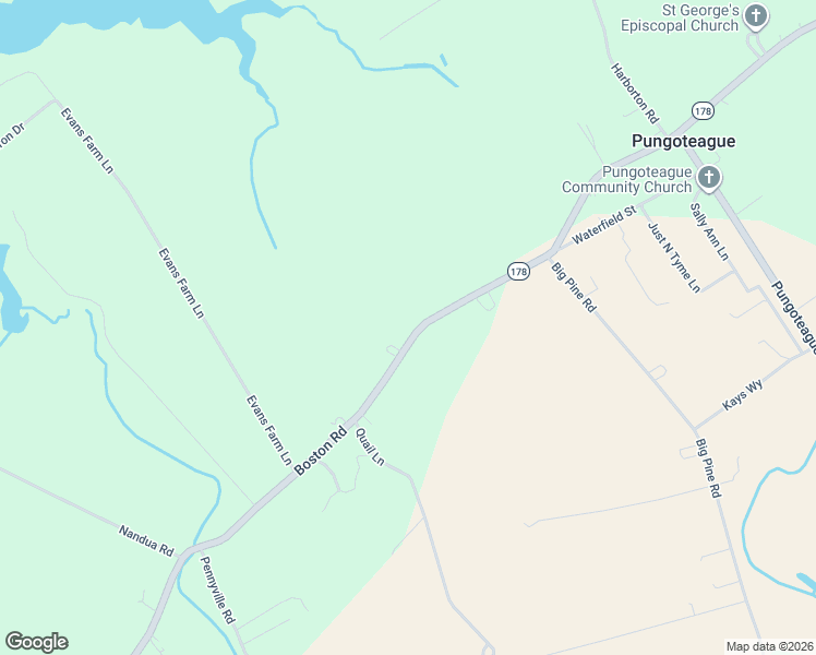 map of restaurants, bars, coffee shops, grocery stores, and more near 30492 Boston Road in Painter