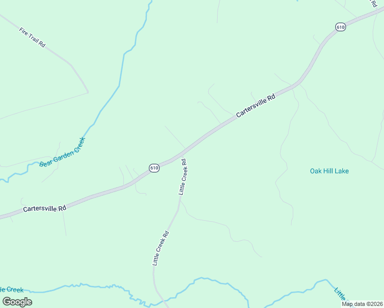 map of restaurants, bars, coffee shops, grocery stores, and more near Cartersville Road in Dillwyn