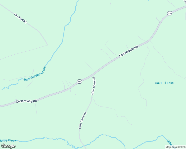 map of restaurants, bars, coffee shops, grocery stores, and more near Cartersville Road in Sprouses Corner