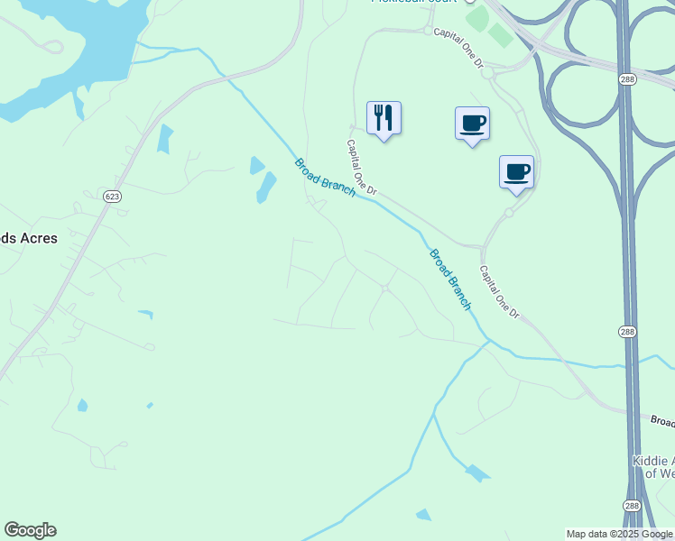 map of restaurants, bars, coffee shops, grocery stores, and more near 9454 Tesserae Way in Richmond