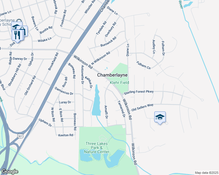 map of restaurants, bars, coffee shops, grocery stores, and more near 7934 Capistrano Drive in Richmond