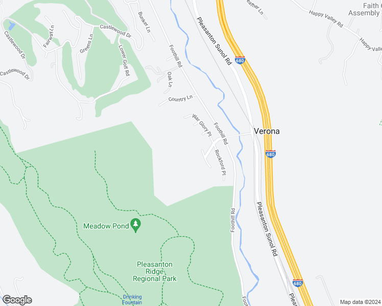 map of restaurants, bars, coffee shops, grocery stores, and more near 8272 Sassafras Court in Pleasanton