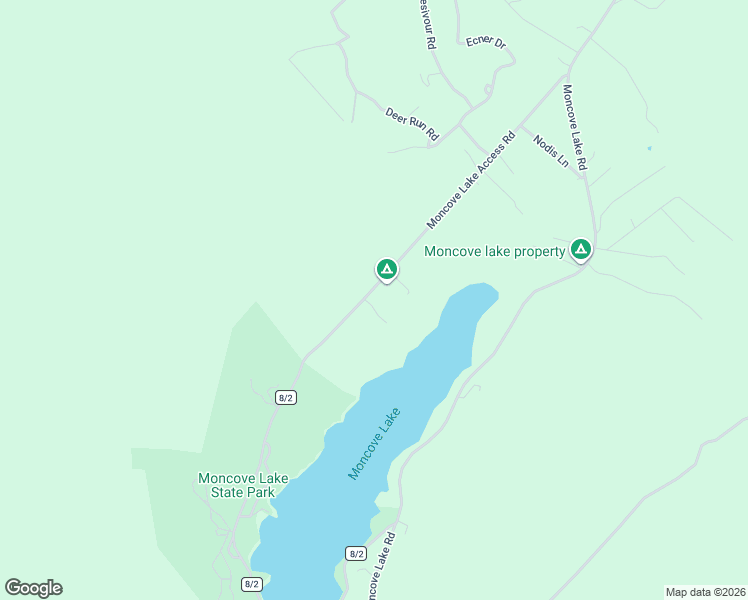 map of restaurants, bars, coffee shops, grocery stores, and more near 1350 Moncove Lake Access Road in Gap Mills