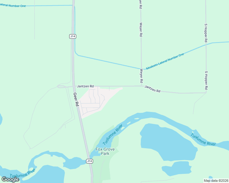 map of restaurants, bars, coffee shops, grocery stores, and more near 8312 Jantzen Road in Modesto