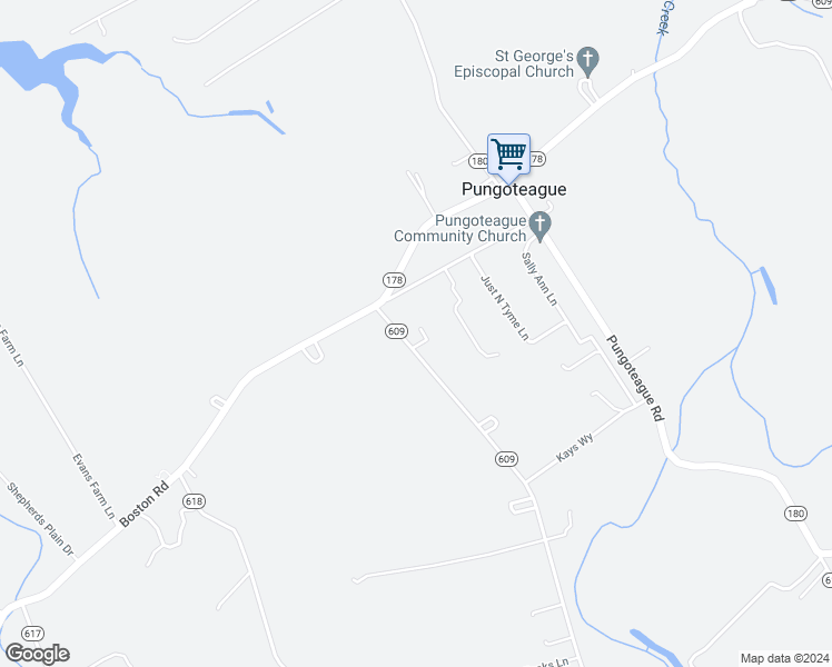 map of restaurants, bars, coffee shops, grocery stores, and more near 30363 Big Pine Road in Painter