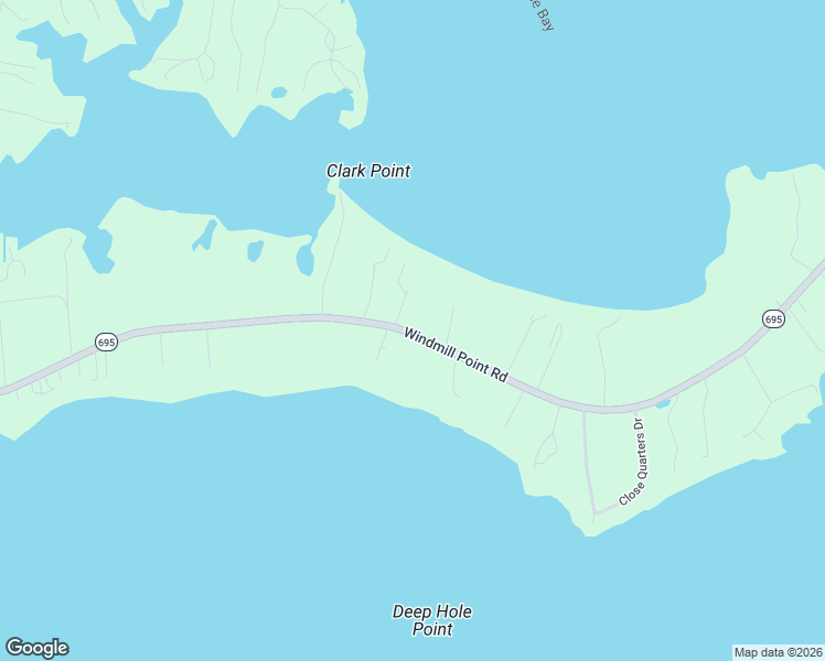 map of restaurants, bars, coffee shops, grocery stores, and more near 3315 Windmill Point Road in White Stone