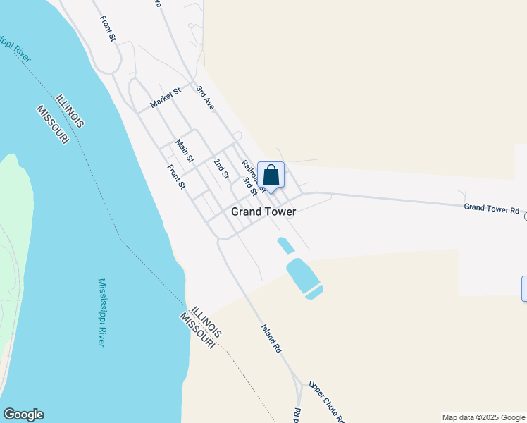 map of restaurants, bars, coffee shops, grocery stores, and more near in Grand Tower