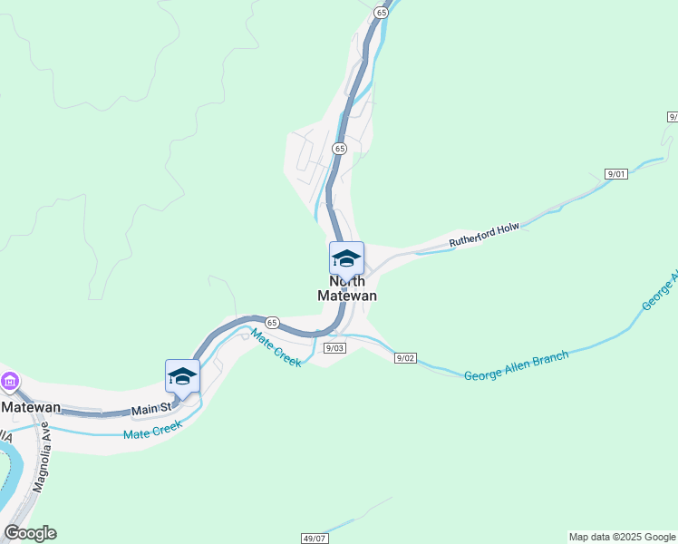 map of restaurants, bars, coffee shops, grocery stores, and more near in North Matewan