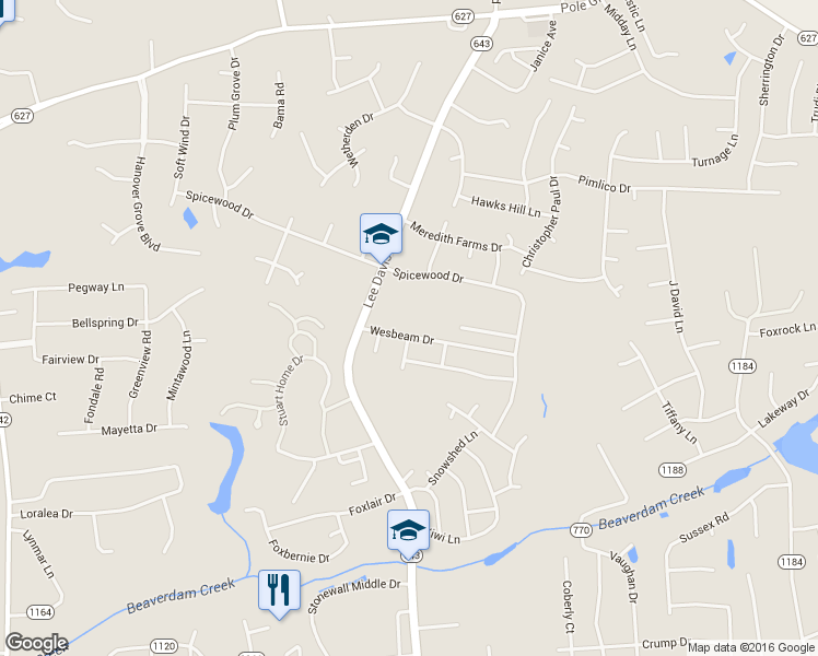 map of restaurants, bars, coffee shops, grocery stores, and more near 7060 Wesbeam Drive in Mechanicsville