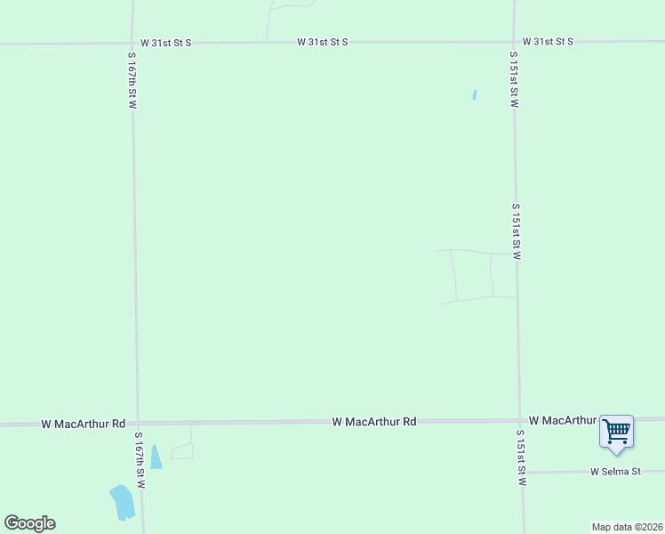 map of restaurants, bars, coffee shops, grocery stores, and more near 16510 West 39th Street South in Goddard