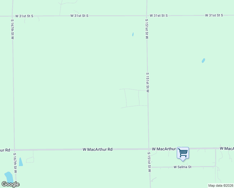 map of restaurants, bars, coffee shops, grocery stores, and more near 3401-3801 South 151st Street West in Goddard