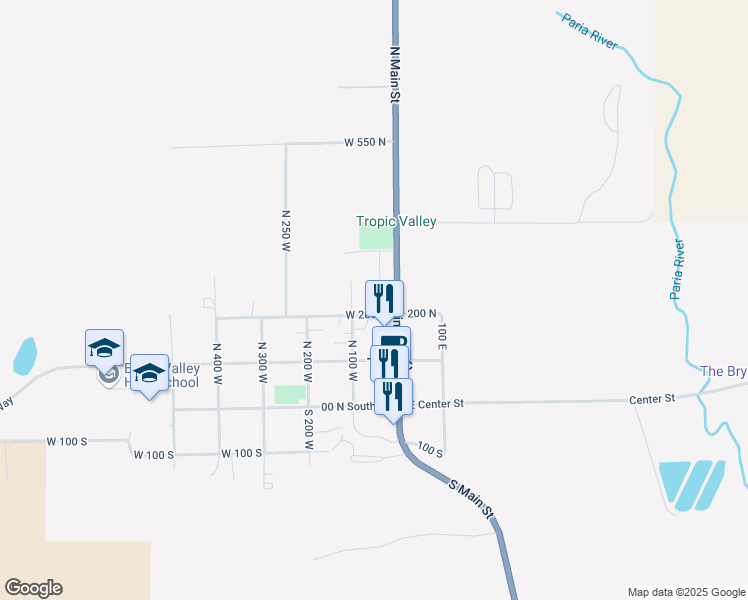map of restaurants, bars, coffee shops, grocery stores, and more near 220 North 50 West in Tropic