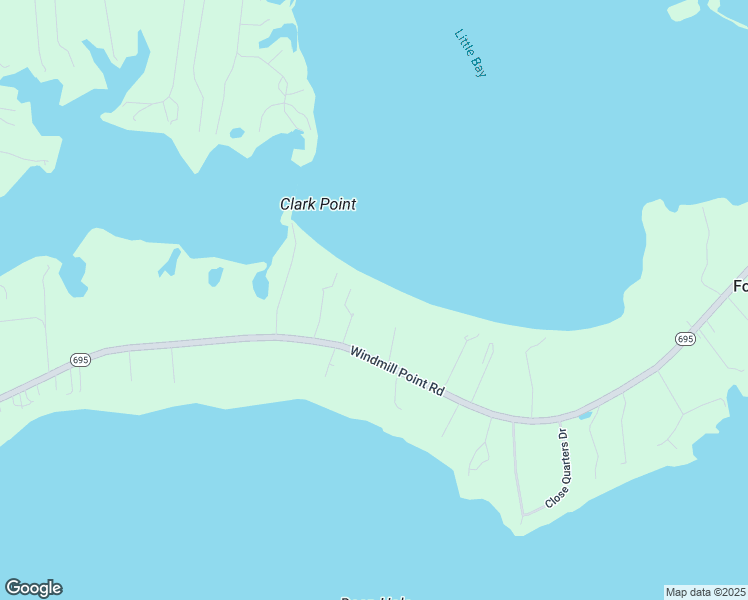 map of restaurants, bars, coffee shops, grocery stores, and more near 3315 Windmill Point Road in White Stone