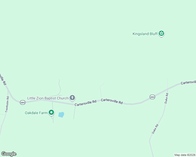 map of restaurants, bars, coffee shops, grocery stores, and more near 5638 Cartersville Road in Powhatan