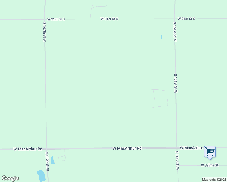map of restaurants, bars, coffee shops, grocery stores, and more near 16510 West 39th Street South in Goddard
