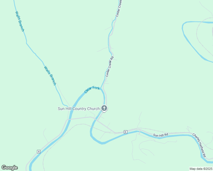 map of restaurants, bars, coffee shops, grocery stores, and more near 423-429 Cedar Creek Road in Clear Fork