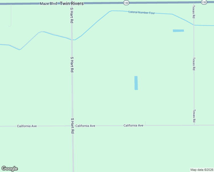 map of restaurants, bars, coffee shops, grocery stores, and more near 1106 South Hart Road in Modesto