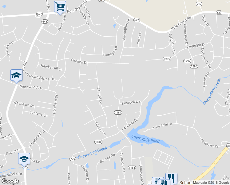 map of restaurants, bars, coffee shops, grocery stores, and more near 8215 Woodbridge Road in Mechanicsville