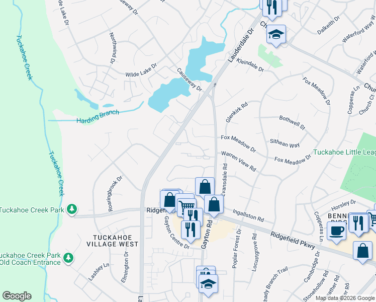 map of restaurants, bars, coffee shops, grocery stores, and more near 12319 California Drive in Richmond