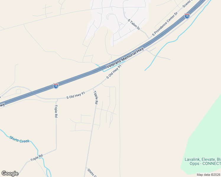 map of restaurants, bars, coffee shops, grocery stores, and more near 2629 Mann Lane in Cedar City