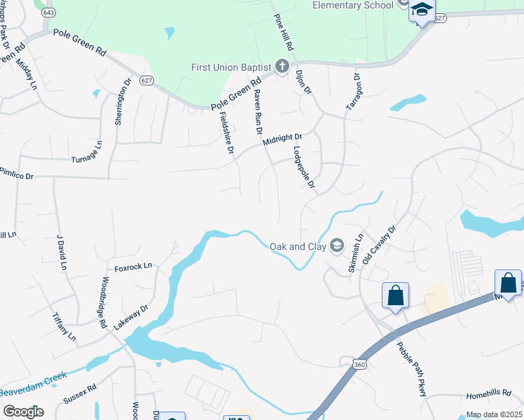 map of restaurants, bars, coffee shops, grocery stores, and more near 8256 Scarecrow Road in Mechanicsville