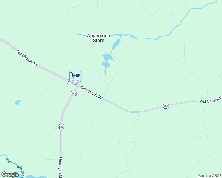 map of restaurants, bars, coffee shops, grocery stores, and more near 2160 Old Church Rd in Mechanicsville