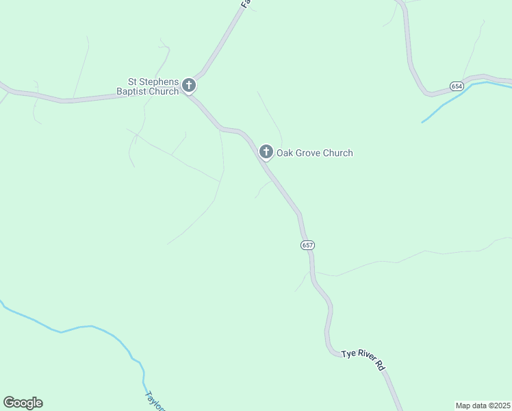 map of restaurants, bars, coffee shops, grocery stores, and more near 3332 Tye River Road in Amherst
