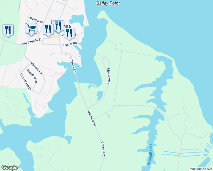 map of restaurants, bars, coffee shops, grocery stores, and more near 265 Mollys Way in Saluda