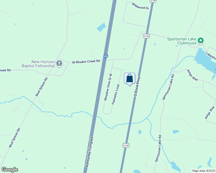 map of restaurants, bars, coffee shops, grocery stores, and more near County Road 1146D in Hardin County
