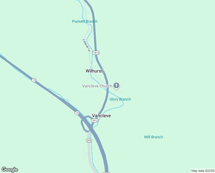 map of restaurants, bars, coffee shops, grocery stores, and more near 62 Glory Branch Road in Vancleve