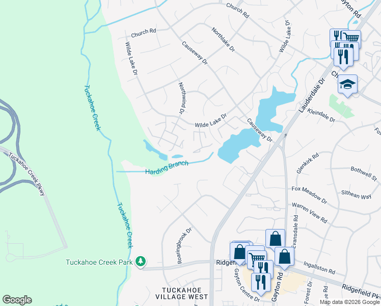 map of restaurants, bars, coffee shops, grocery stores, and more near 12505 Caitlin Circle in Richmond
