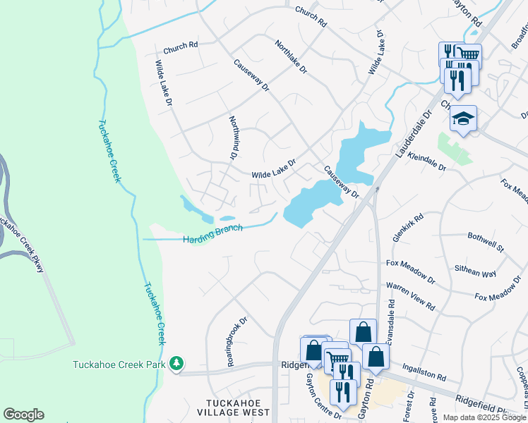 map of restaurants, bars, coffee shops, grocery stores, and more near 2623 Duffy Court in Henrico