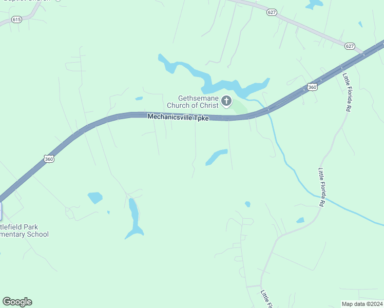 map of restaurants, bars, coffee shops, grocery stores, and more near 8284 Gethsemane Court in Mechanicsville