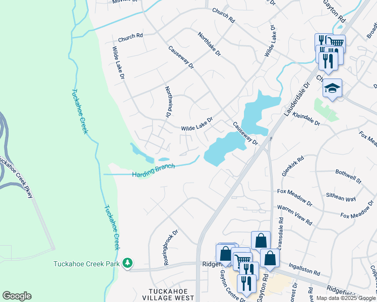 map of restaurants, bars, coffee shops, grocery stores, and more near 2623 Duffy Court in Henrico