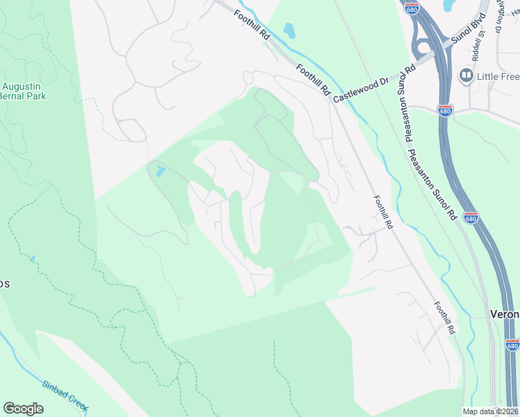 map of restaurants, bars, coffee shops, grocery stores, and more near 11 Greens Lane in Pleasanton