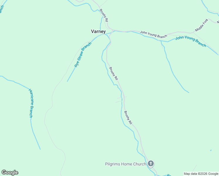 map of restaurants, bars, coffee shops, grocery stores, and more near 3941 Brushy Road in Belfry