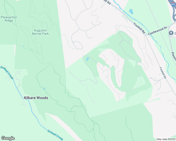 map of restaurants, bars, coffee shops, grocery stores, and more near 102 Castlewood Drive in Pleasanton
