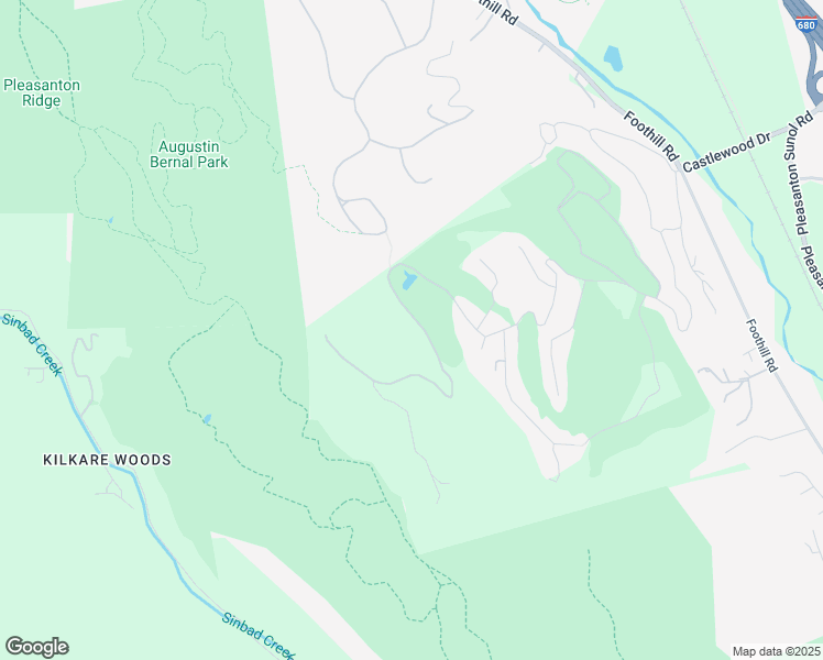 map of restaurants, bars, coffee shops, grocery stores, and more near 102 Castlewood Drive in Pleasanton