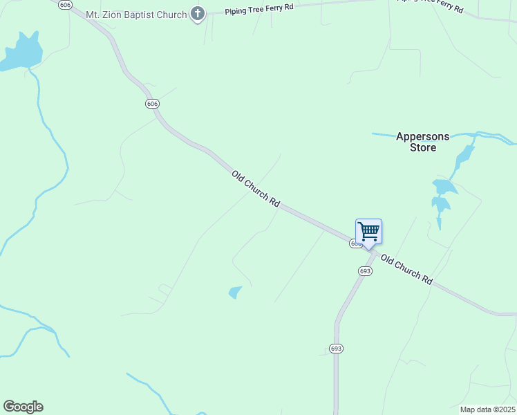 map of restaurants, bars, coffee shops, grocery stores, and more near 2327 Old Church Road in Mechanicsville