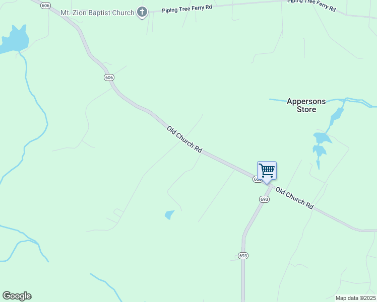 map of restaurants, bars, coffee shops, grocery stores, and more near 2327 Old Church Road in Mechanicsville
