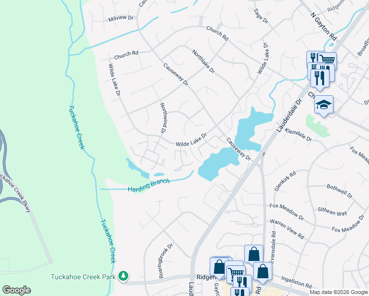 map of restaurants, bars, coffee shops, grocery stores, and more near 2601 Southbay Drive in Richmond