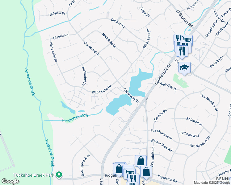 map of restaurants, bars, coffee shops, grocery stores, and more near 2726 Berkeley Pointe Drive in Richmond