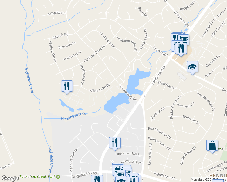 map of restaurants, bars, coffee shops, grocery stores, and more near 2726 Berkeley Pointe Drive in Richmond