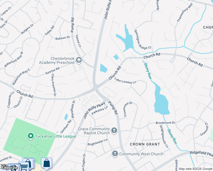 map of restaurants, bars, coffee shops, grocery stores, and more near 2473 Gold Leaf Circle in Henrico County