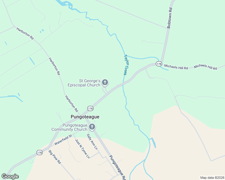 map of restaurants, bars, coffee shops, grocery stores, and more near Bobtown Road in Painter