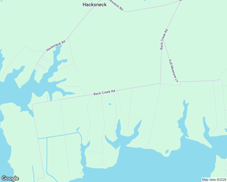 map of restaurants, bars, coffee shops, grocery stores, and more near 30454 Back Creek Road in Hacksneck