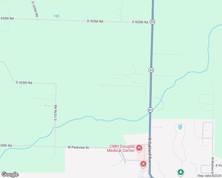 map of restaurants, bars, coffee shops, grocery stores, and more near 1132 East 425th Road in Bolivar