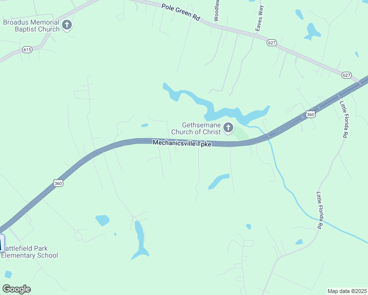 map of restaurants, bars, coffee shops, grocery stores, and more near 5205 Mechanicsville Turnpike in Mechanicsville