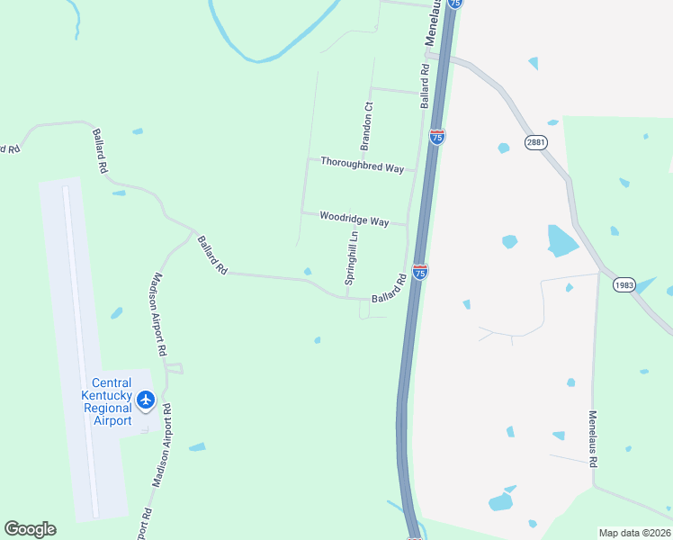 map of restaurants, bars, coffee shops, grocery stores, and more near 112 Springhill Lane in Berea